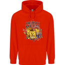 Heavy Metal Chemistry Periodic Table Mens 80% Cotton Hoodie Bright Red