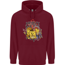 Heavy Metal Chemistry Periodic Table Mens 80% Cotton Hoodie Maroon