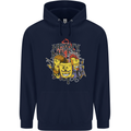 Heavy Metal Chemistry Periodic Table Mens 80% Cotton Hoodie Navy Blue