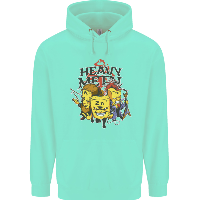 Heavy Metal Chemistry Periodic Table Mens 80% Cotton Hoodie Peppermint