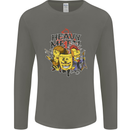 Heavy Metal Chemistry Periodic Table Mens Long Sleeve T-Shirt Charcoal