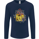 Heavy Metal Chemistry Periodic Table Mens Long Sleeve T-Shirt Navy Blue