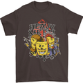 Heavy Metal Chemistry Periodic Table Mens T-Shirt Cotton Gildan Dark Chocolate