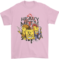 Heavy Metal Chemistry Periodic Table Mens T-Shirt Cotton Gildan Light Pink