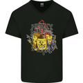 Heavy Metal Chemistry Periodic Table Mens V-Neck Cotton T-Shirt Black