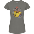 Heavy Metal Chemistry Periodic Table Womens Petite Cut T-Shirt Charcoal