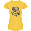 Heavy Metal Chemistry Periodic Table Womens Petite Cut T-Shirt Yellow