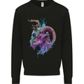 Heavy Metal Music Goat Skull Death Kids Sweatshirt Jumper Black
