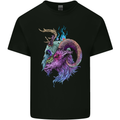 Heavy Metal Music Goat Skull Death Kids T-Shirt Childrens Black