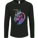 Heavy Metal Music Goat Skull Death Mens Long Sleeve T-Shirt Black