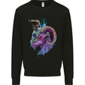Heavy Metal Music Goat Skull Death Mens Sweatshirt Jumper Black
