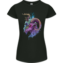 Heavy Metal Music Goat Skull Death Womens Petite Cut T-Shirt Black