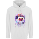 Hedgehog Watercolour Childrens Kids Hoodie White
