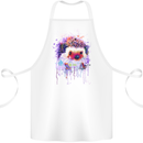 Hedgehog Watercolour Cotton Apron 100% Organic White