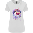 Hedgehog Watercolour Womens Wider Cut T-Shirt White