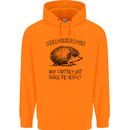Hedgehogs Just Share the Hedge Funny Childrens Kids Hoodie Orange