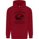 Hedgehogs Just Share the Hedge Funny Childrens Kids Hoodie Red
