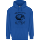 Hedgehogs Just Share the Hedge Funny Childrens Kids Hoodie Royal Blue