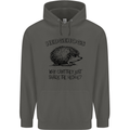 Hedgehogs Just Share the Hedge Funny Childrens Kids Hoodie Storm Grey