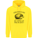 Hedgehogs Just Share the Hedge Funny Childrens Kids Hoodie Yellow