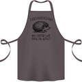 Hedgehogs Just Share the Hedge Funny Cotton Apron 100% Organic Dark Grey