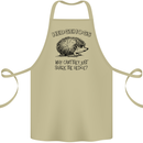 Hedgehogs Just Share the Hedge Funny Cotton Apron 100% Organic Khaki