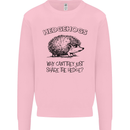 Hedgehogs Just Share the Hedge Funny Kids Sweatshirt Jumper Light Pink