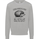 Hedgehogs Just Share the Hedge Funny Kids Sweatshirt Jumper Sports Grey