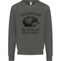 Hedgehogs Just Share the Hedge Funny Kids Sweatshirt Jumper Storm Grey