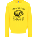 Hedgehogs Just Share the Hedge Funny Kids Sweatshirt Jumper Yellow