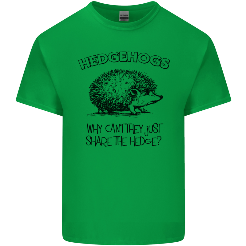 Hedgehogs Just Share the Hedge Funny Kids T-Shirt Childrens Irish Green