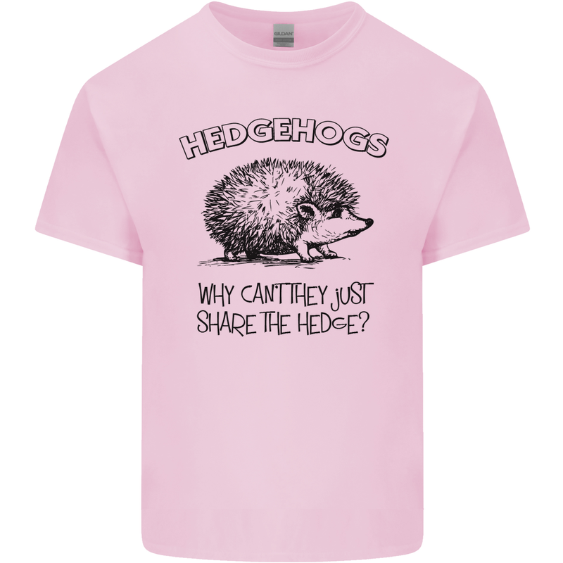 Hedgehogs Just Share the Hedge Funny Kids T-Shirt Childrens Light Pink