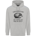Hedgehogs Just Share the Hedge Funny Mens 80% Cotton Hoodie Sports Grey