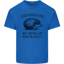 Hedgehogs Just Share the Hedge Funny Mens Cotton T-Shirt Tee Top Royal Blue