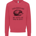 Hedgehogs Just Share the Hedge Funny Mens Sweatshirt Jumper Heliconia
