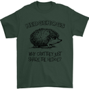 Hedgehogs Just Share the Hedge Funny Mens T-Shirt Cotton Gildan Forest Green