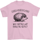 Hedgehogs Just Share the Hedge Funny Mens T-Shirt Cotton Gildan Light Pink