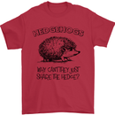 Hedgehogs Just Share the Hedge Funny Mens T-Shirt Cotton Gildan Red
