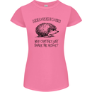 Hedgehogs Just Share the Hedge Funny Womens Petite Cut T-Shirt Azalea