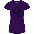 Hedgehogs Just Share the Hedge Funny Womens Petite Cut T-Shirt Purple