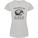 Hedgehogs Just Share the Hedge Funny Womens Petite Cut T-Shirt Sports Grey