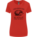 Hedgehogs Just Share the Hedge Funny Womens Wider Cut T-Shirt Red