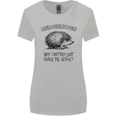 Hedgehogs Just Share the Hedge Funny Womens Wider Cut T-Shirt Sports Grey