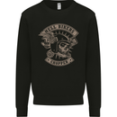 Hell Bikers Chopper Biker Skull Motorcycle Kids Sweatshirt Jumper Black