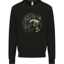 Hell Hope Horrible Skulls Gothic Biker Mens Sweatshirt Jumper Black