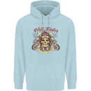 Hell Riders Motorcycle Motorbike Biker Childrens Kids Hoodie Light Blue