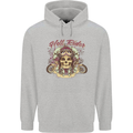 Hell Riders Motorcycle Motorbike Biker Childrens Kids Hoodie Sports Grey