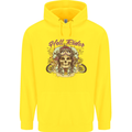 Hell Riders Motorcycle Motorbike Biker Childrens Kids Hoodie Yellow