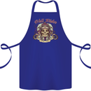 Hell Riders Motorcycle Motorbike Biker Cotton Apron 100% Organic Royal Blue