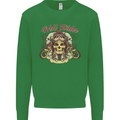 Hell Riders Motorcycle Motorbike Biker Kids Sweatshirt Jumper Irish Green